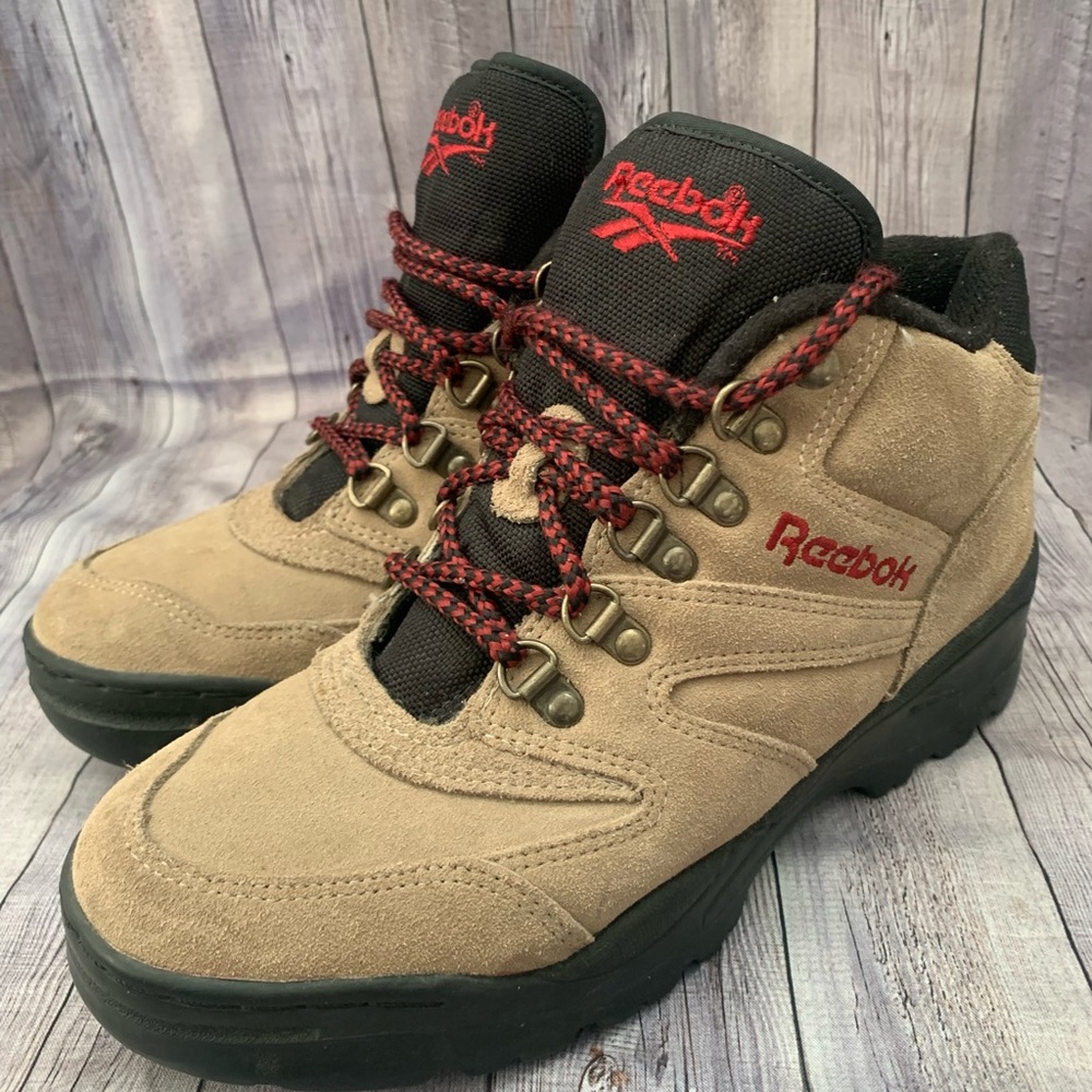 Reebok Women’s Brown Suede Leather Hiking Boots Sz 8 View 4